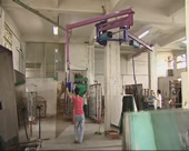 2-Two Pillar Mounted Glass Manipulators Cover Slewinig Working Radius Up To 10m